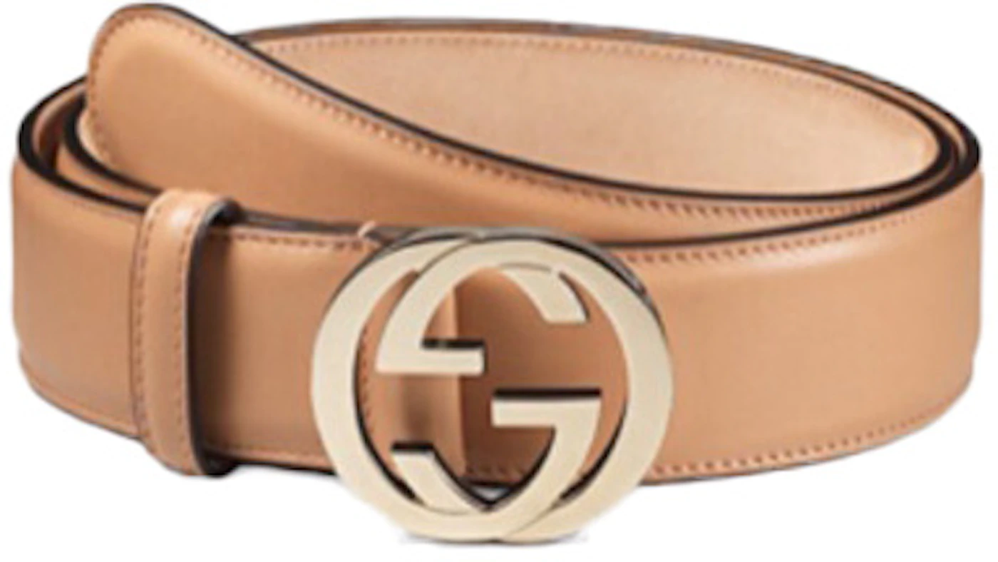 Elastic Gucci Leather Material  4 Way Stretching Beige Gucci Lather