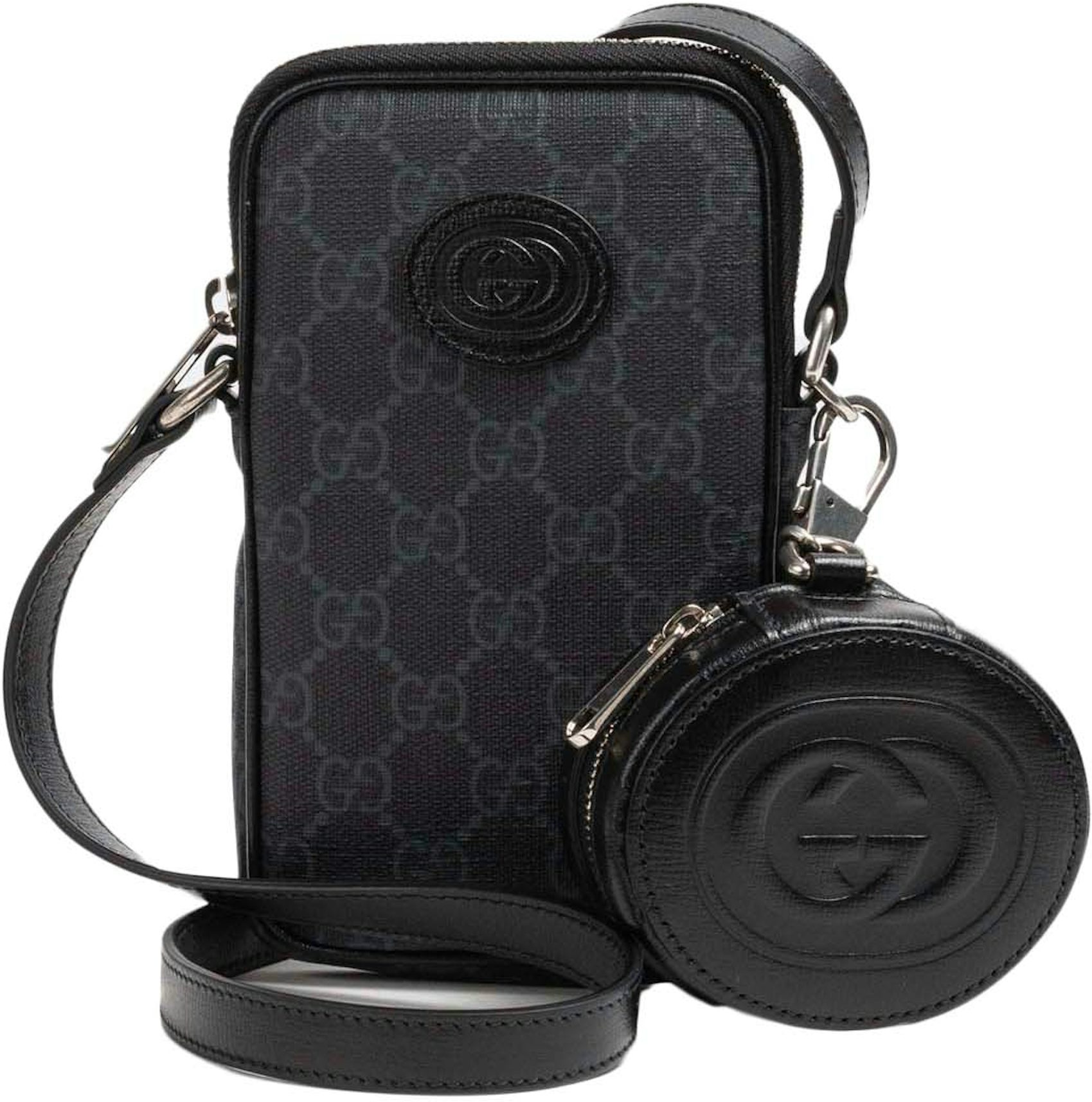 Gucci Interlocking Shoulder Bag Black