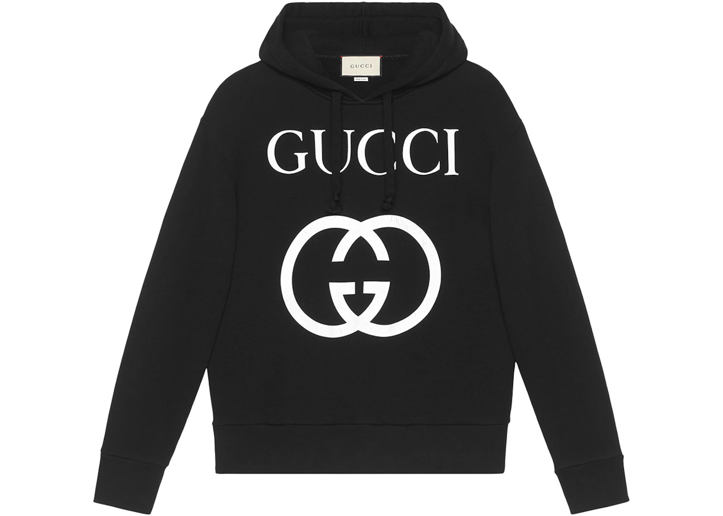 kleding stof Koopje Geweldige eik Gucci Interlocking G Oversize Fit Hoodie Black/White - FW22 - US
