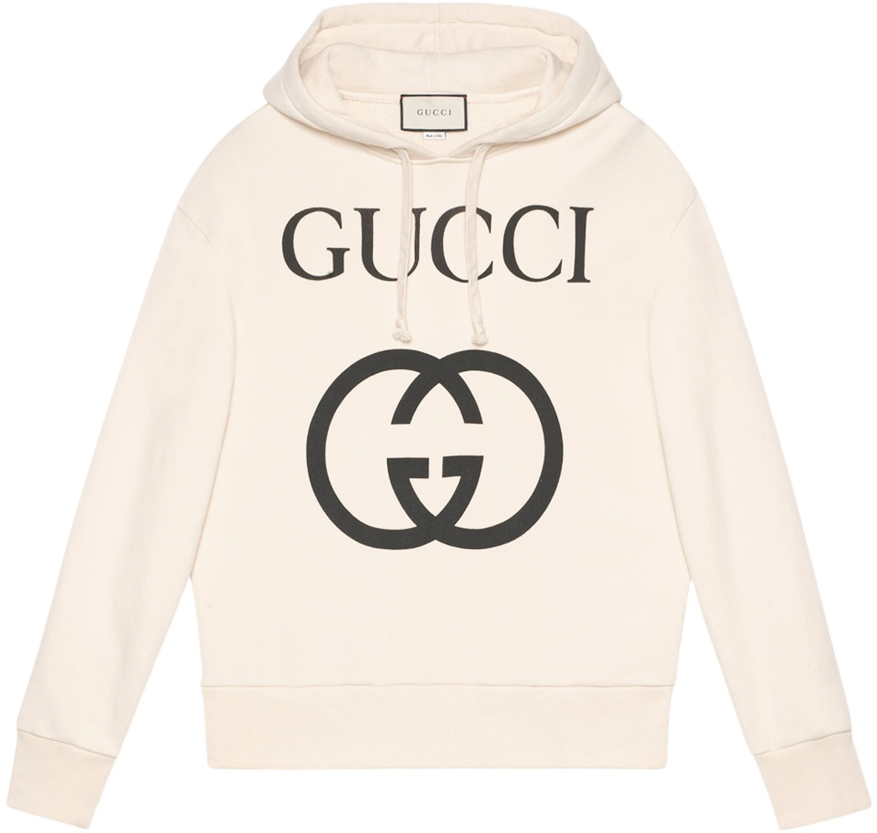 Gucci Interlocking G Oversize Fit Hoodie Off-White/Black - FW22 - US