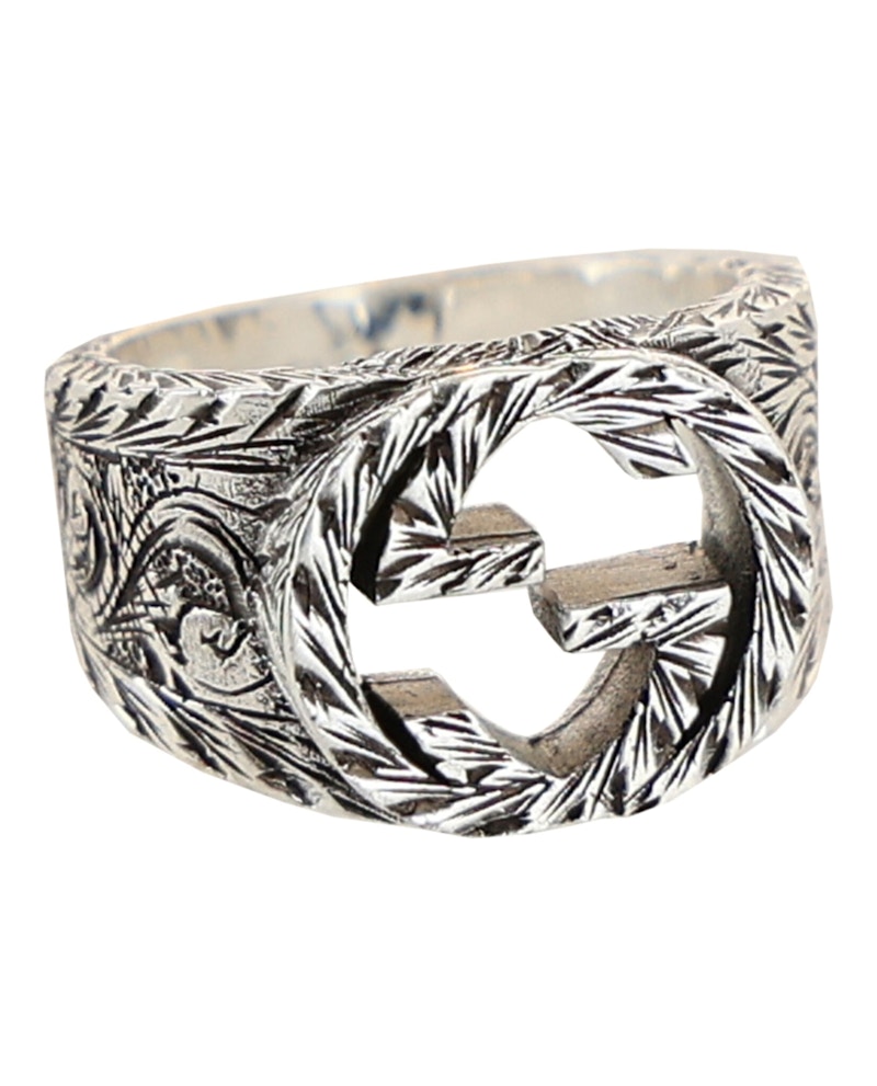 るしぃ Gucci Interlocking G Paisley Silver Ring Silver in Metal - GB