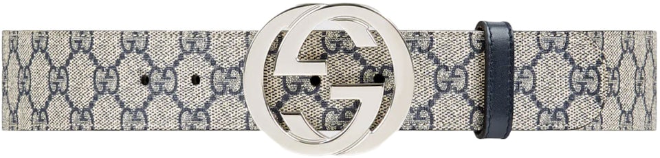 Gucci GG Supreme Belt With Buckle Beige 4075