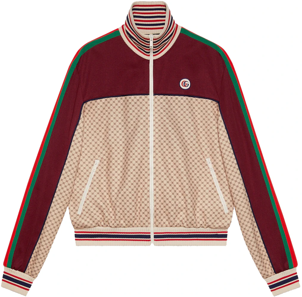 Gucci Interlocking G Print Jersey Jacket Beige - FW21 - US