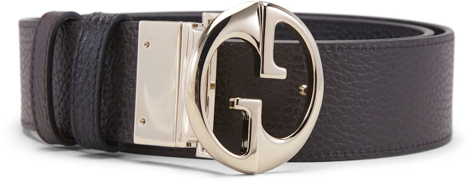 Gucci Interlocking G Belt 1.5W in Pebbled Leather with