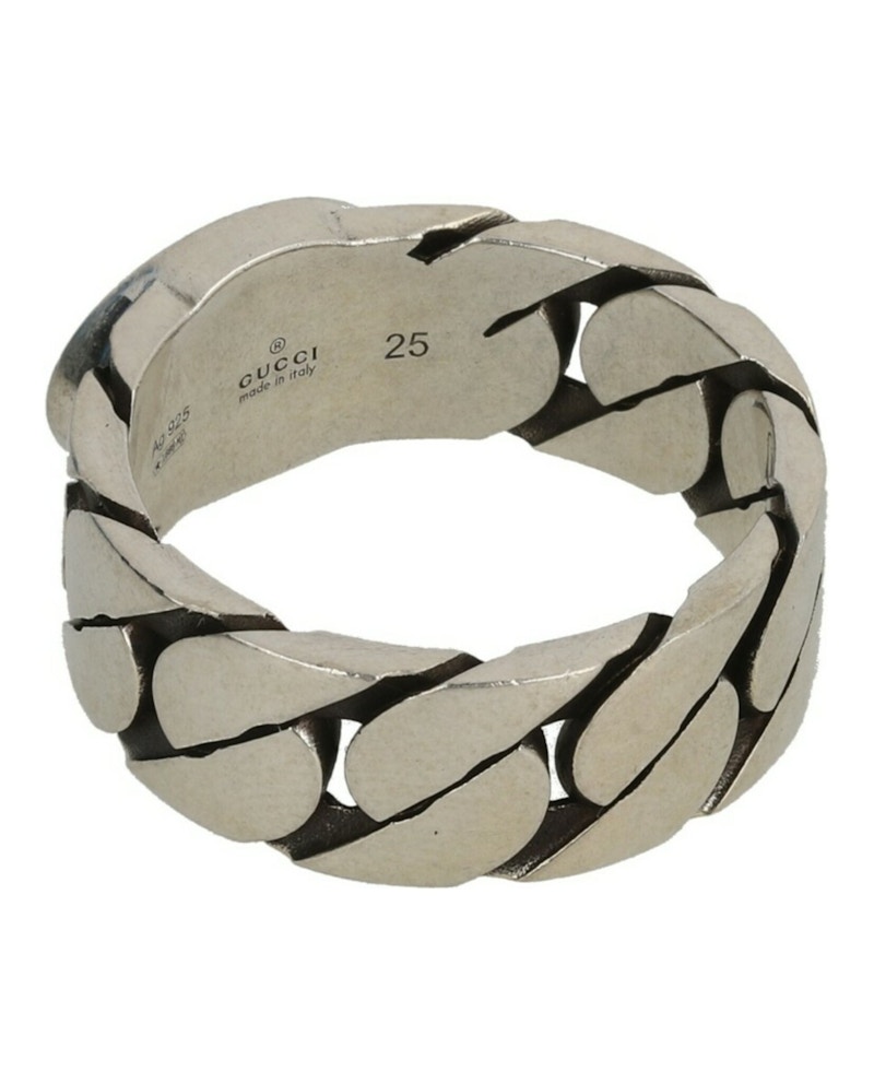 Gucci Silver Gucci Interlocking G Ring Silver