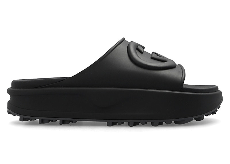 Gucci Sandal 'Interlocking G - Black' - 692380-JF000-1000