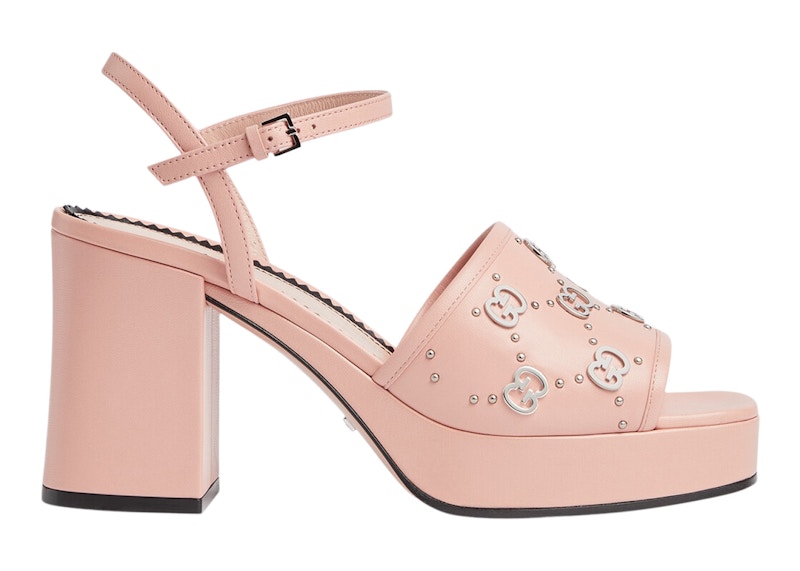 Gucci pink sandal discount heels