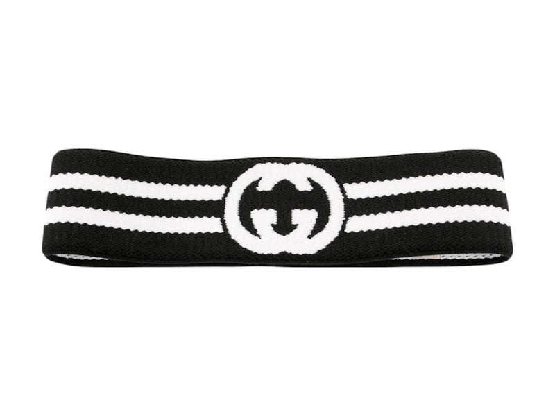 Gucci Interlocking GG Headband Black/White - JP