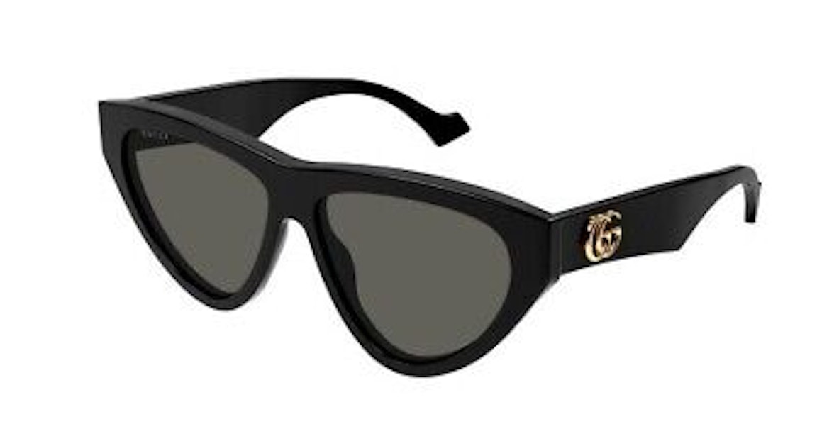 Pre-owned Gucci Irregular Sunglasses Black (gg1333s-001-fr)