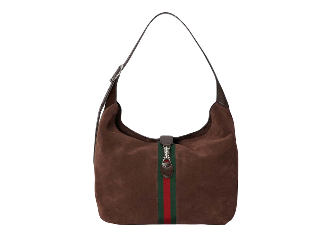 Pre-owned Gucci Jackie 1961 Medium Shoulder Bag Brown