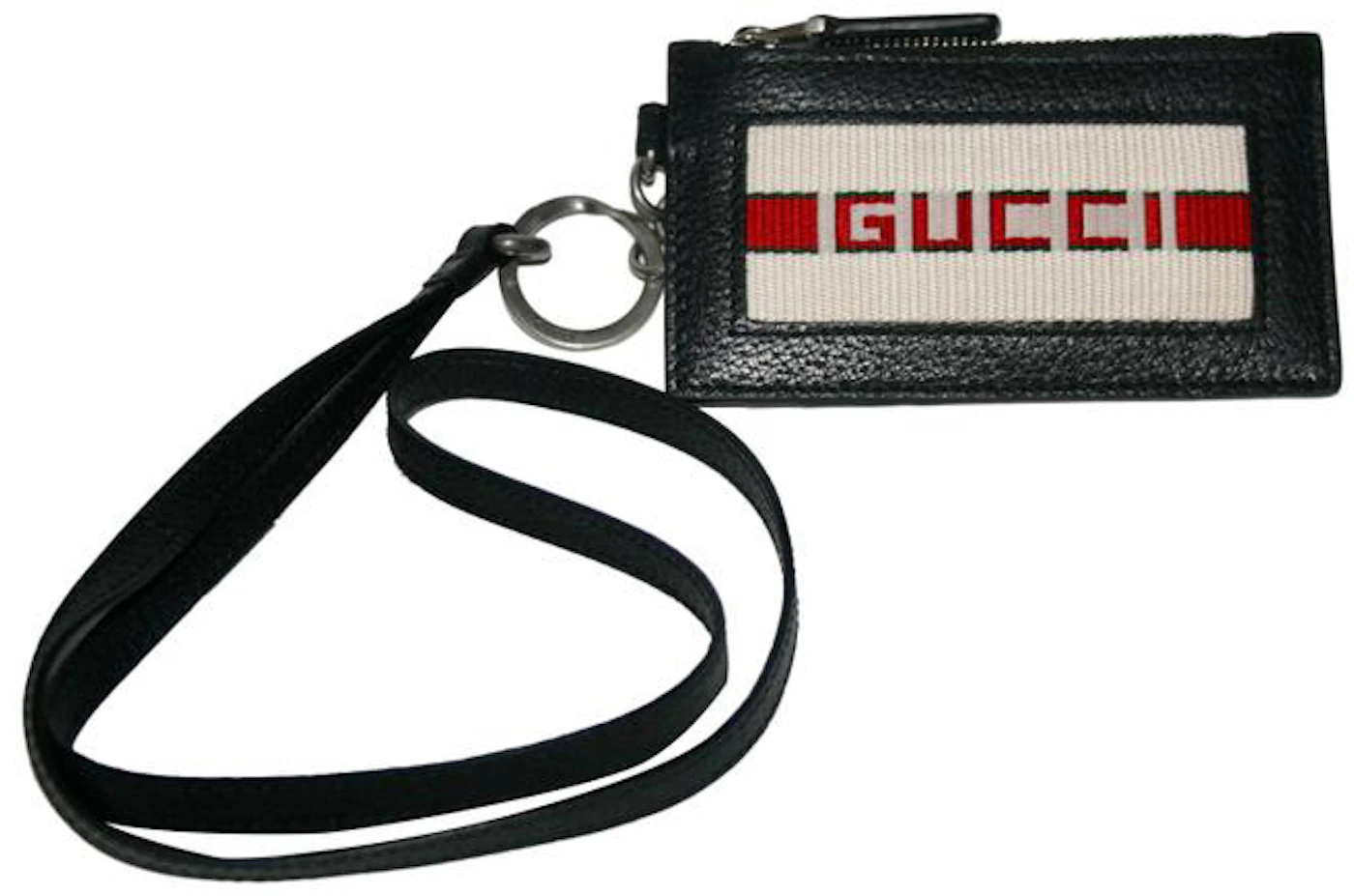 Gucci Zumi Card Case Wallet Strawberry Ivory Multicolor in Leather