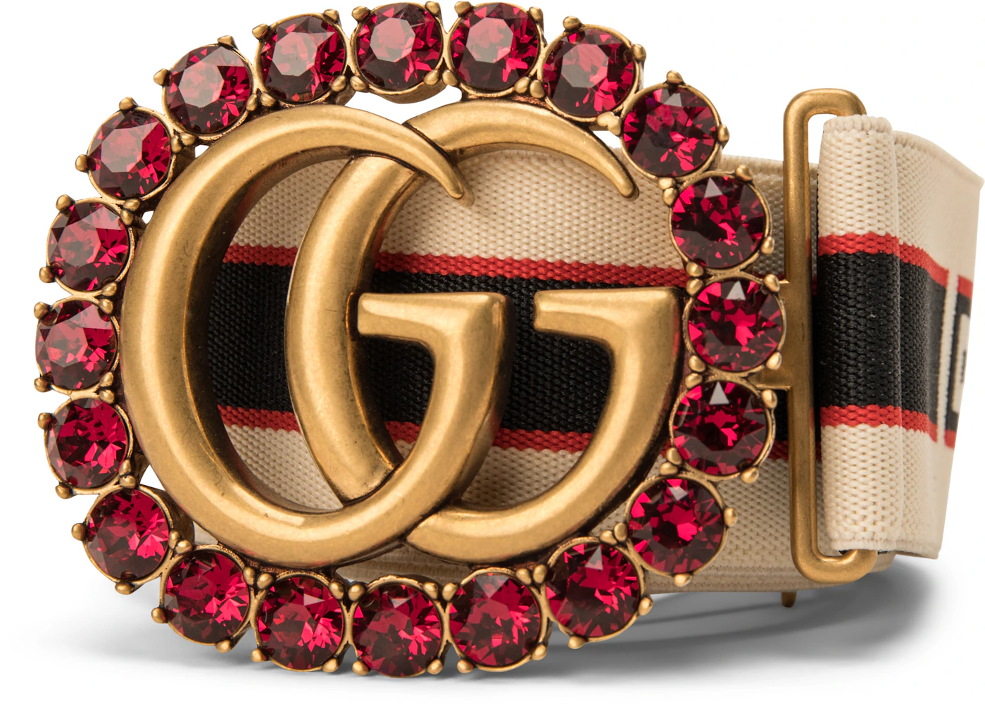 Red and Gold G Designer Belt- Order Wholesale