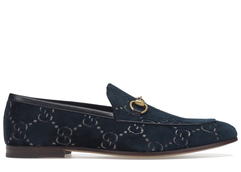 Gucci Jordaan Loafer Light Blue GG Canvas - 431467 9SF10 4985 - US