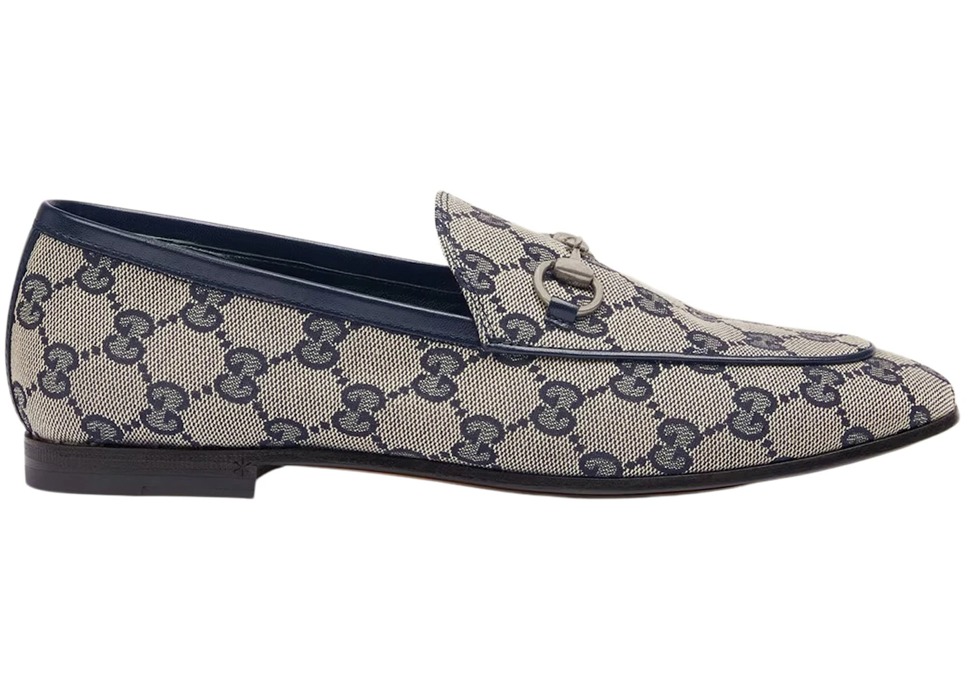 Mocassins Gucci Jordaan Toile GG Bleu Style 693213 KY980 4061 FR