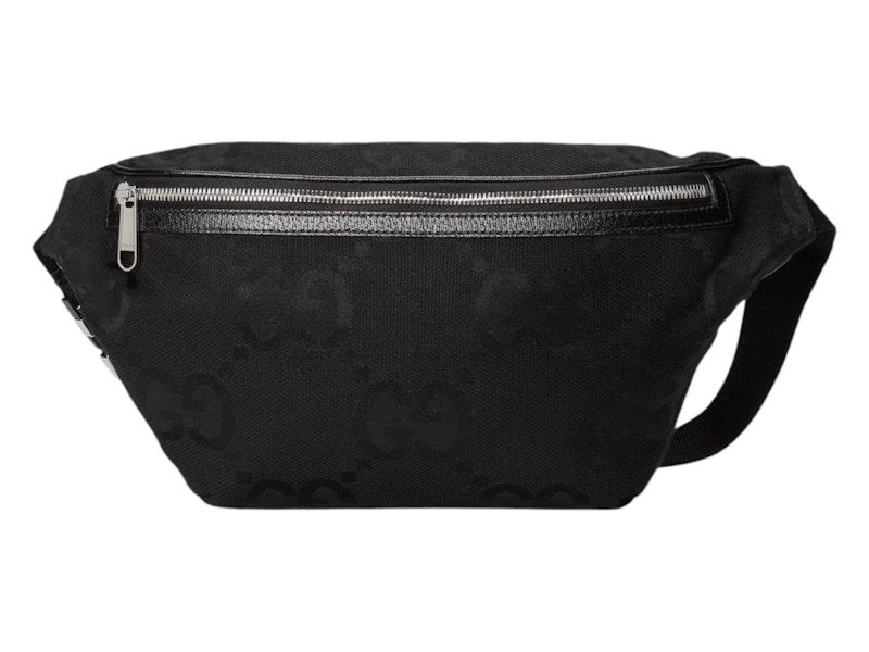 Pre-owned Gucci Jumbo G Print Belt Bag In Black