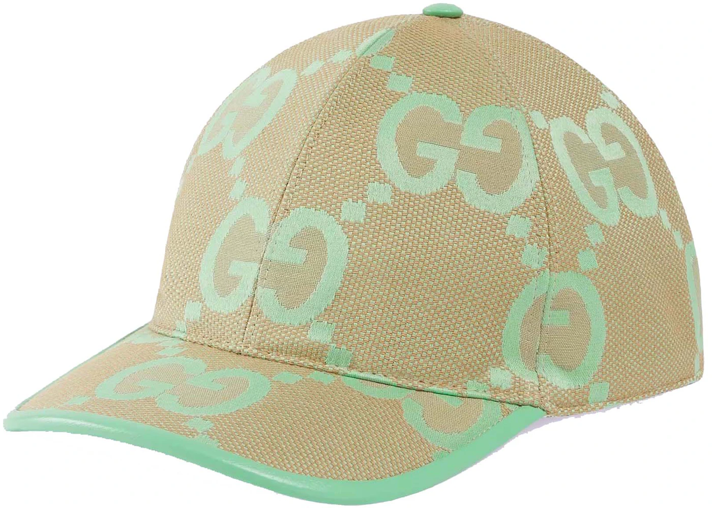 Gucci Jumbo GG Baseball Hat Beige/Green Mint - SS23 - US