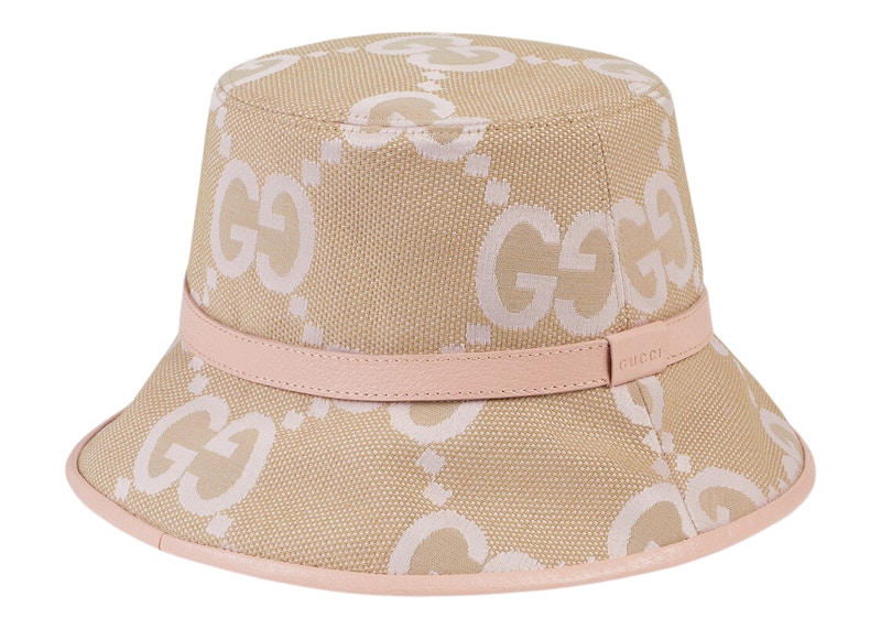 Gucci Jumbo GG Bucket Hat Beige/Light Pink - SS23 - US