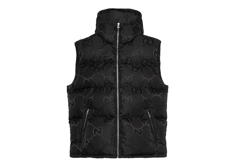 Gucci Jumbo GG Canvas Down Gilet Black Men's - FW22 - US