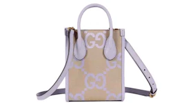 Gucci Jumbo GG Mini Tote Bag Beige/Lilac