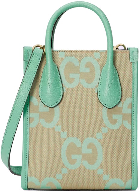 Gucci Jumbo GG Mini Tote Bag, Beige, GG Canvas