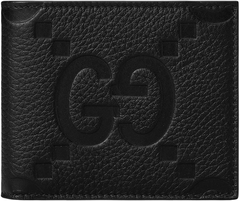 Gucci Jumbo GG Leather Wallet Black Male