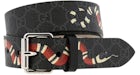 Gucci Kingsnake Print Belt Black/Red