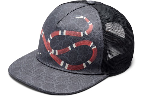 Gucci Jumbo Berretto Gucci Nero Cappello Gucci Kingsnake Print GG