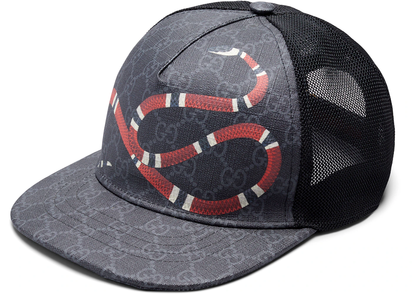 Gucci Kingsnake Print GG Supreme Baseball Hat