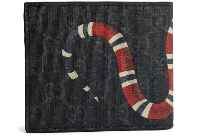 Gucci snake card store wallet