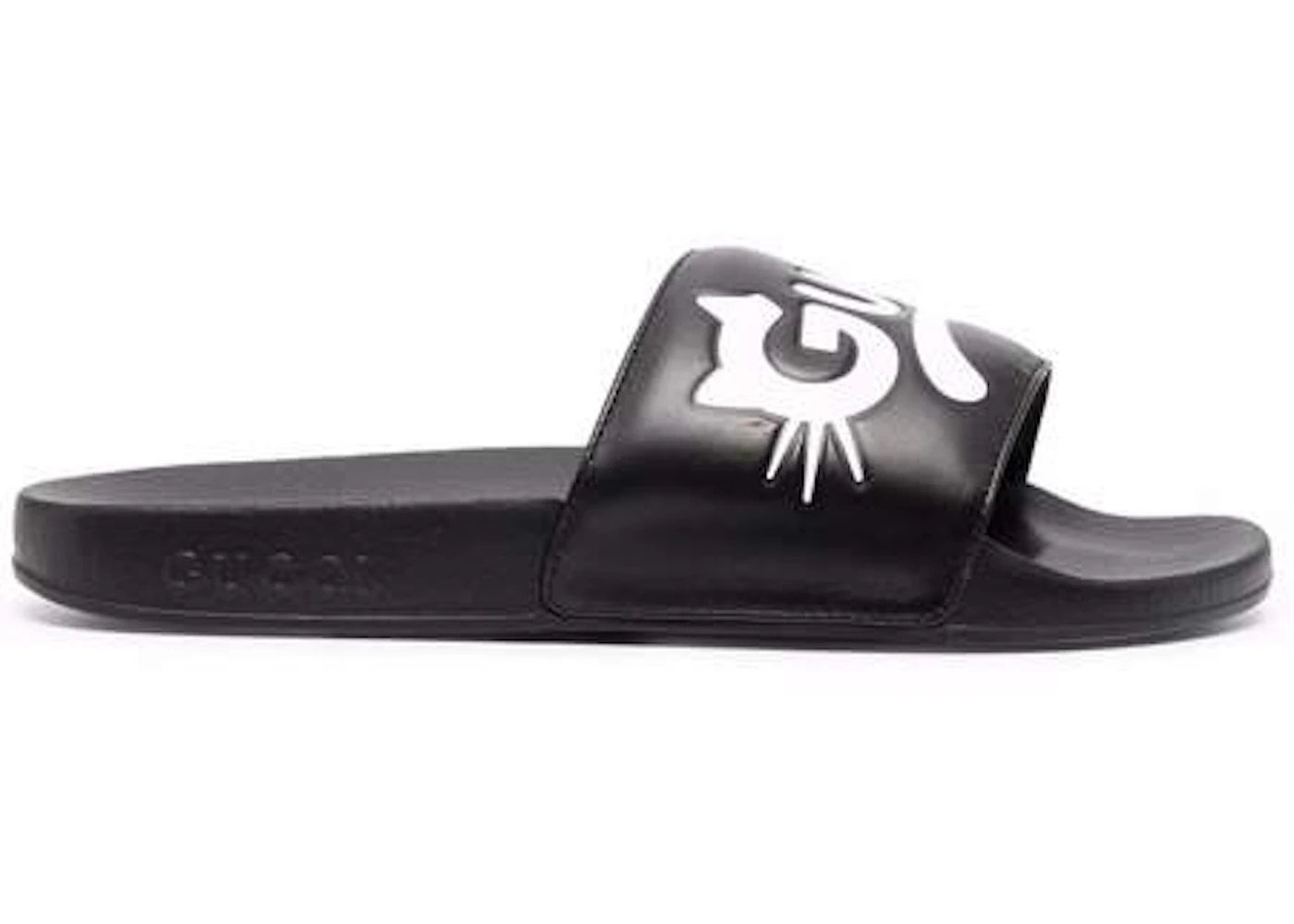 Gucci Kitty Logo Slides Black (Women's) - 659947DIR00 - GB