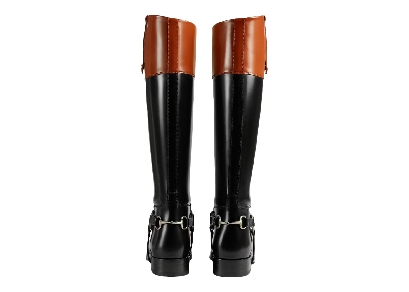 adidas x Gucci 73mm Knee-High Boots Cognac Leather