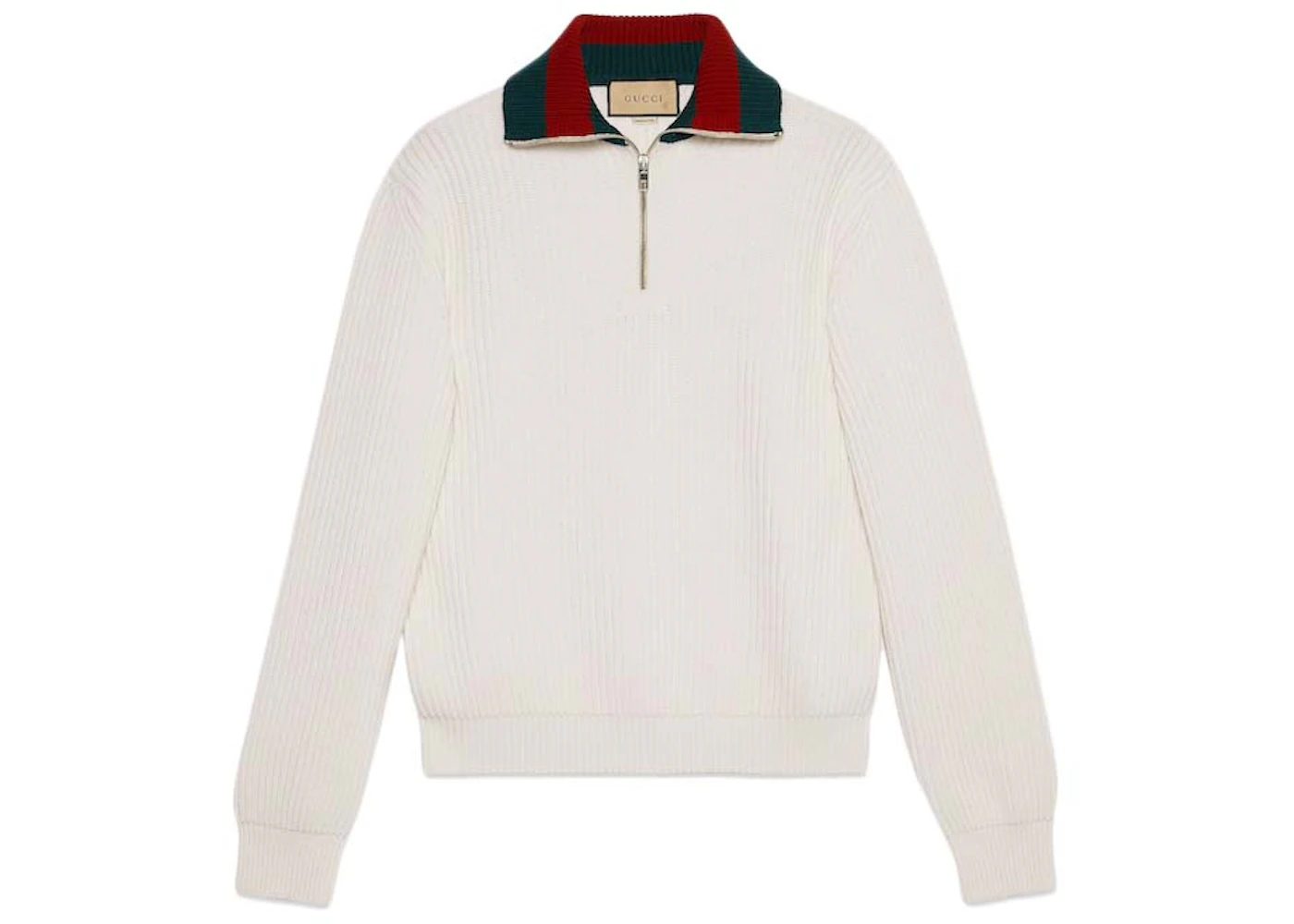 Gucci Knit Wool Web Sweater Ivory Men's - US