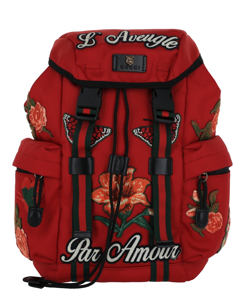 Pre-owned Gucci Women's  L'avegule Par Amour Techpack Backpack In Multi