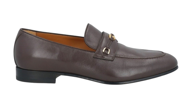 Gucci Lamb Leather Loafers Cocoa Brown メンズ - 738468-AABUV
