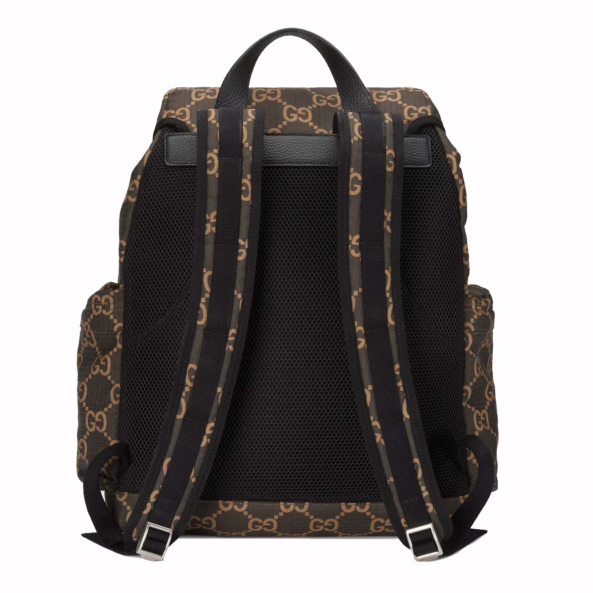 Gucci: Black Interlocking G Backpack | SSENSE