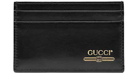 Gucci Leather Card Case with Gucci Logo (4 Card Slot) Black