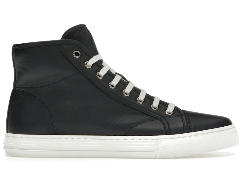 Gucci Black White Leather Miro attle Sneakers