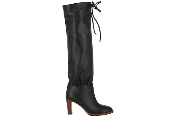 Gucci Leather Mid-Heel Boot Black (Women's)