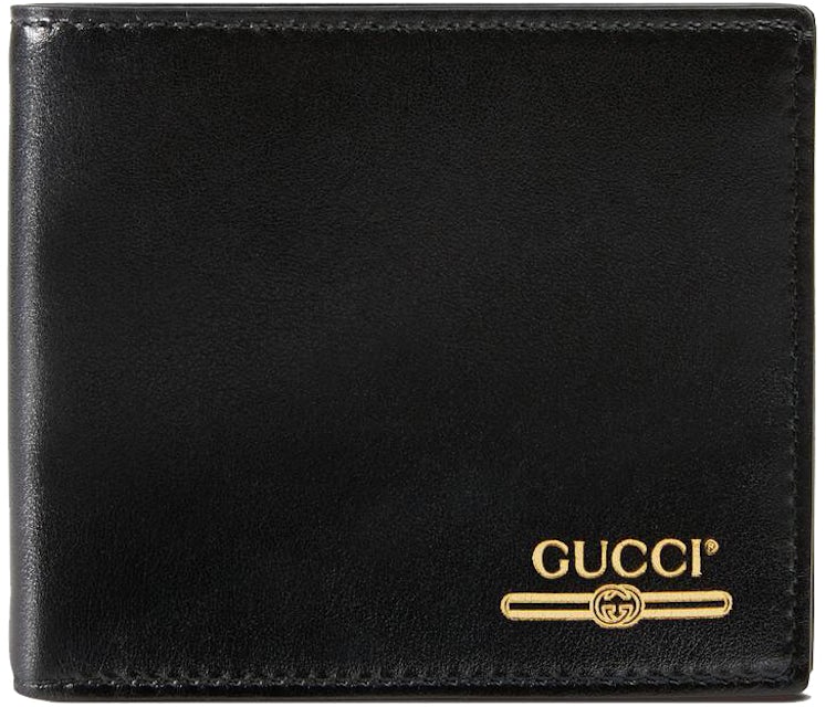 Gucci Signature Bi-fold Leather Wallet - Sky Blue