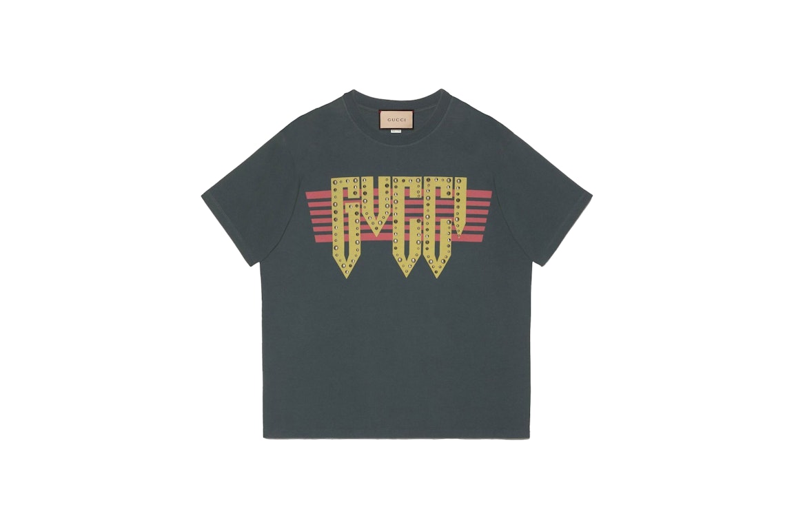 Pre-owned Gucci Logo-print T-shirt Dark Green