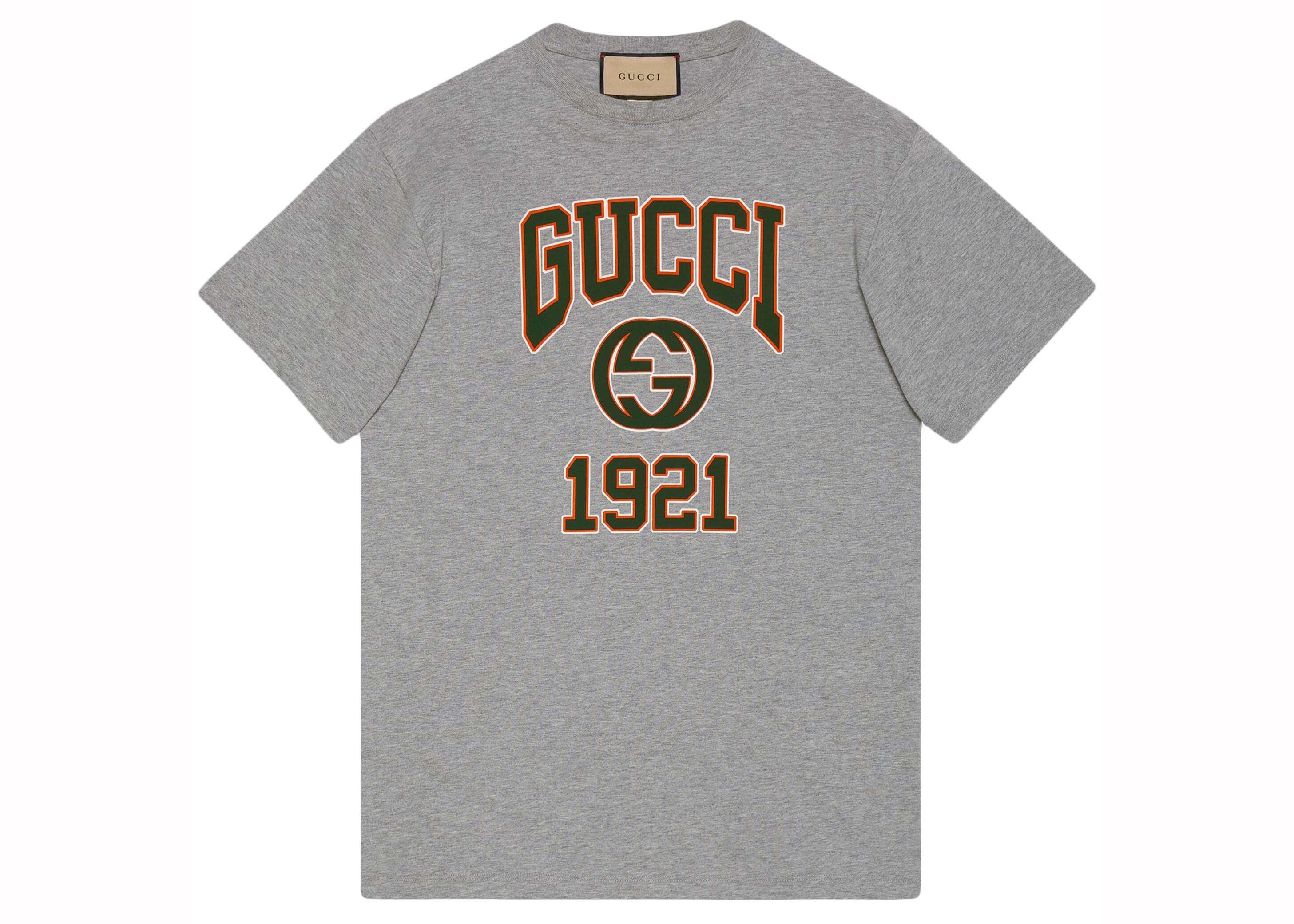 Gucci Logo Print T-shirt Gray メンズ - SS24 - JP