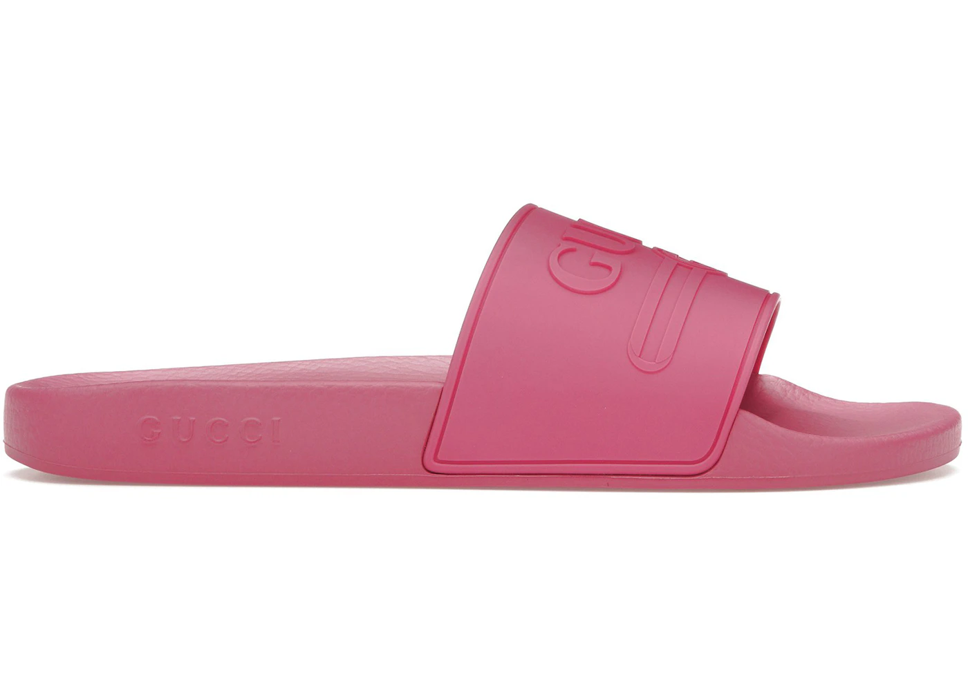 Gucci Logo Rubber Slide Fuschia (Men's) Men's 522887 JCZ00 5516 US