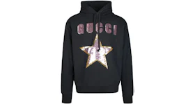 Gucci Logo-Sequinned Hoodie Black
