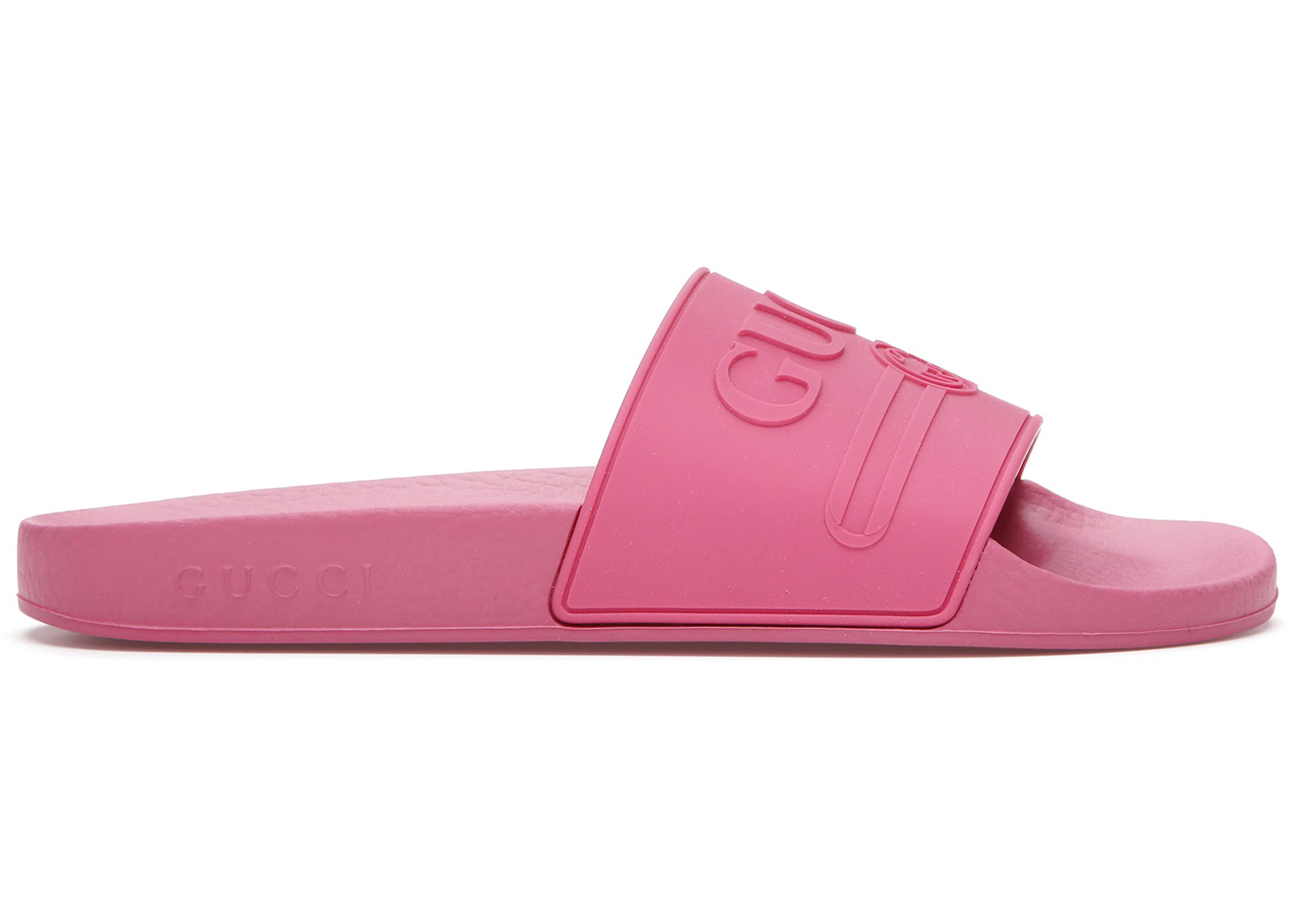 Gucci Logo Slide Pink Rubber - _525140 JCZ00 5516 - US