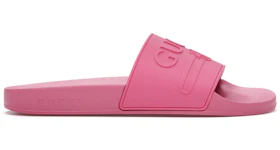 Gucci Logo Slide Pink Rubber