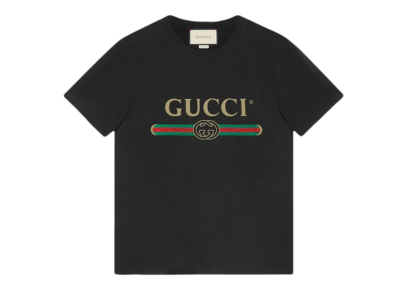 Gucci Logo Washed Print T-shirt Black