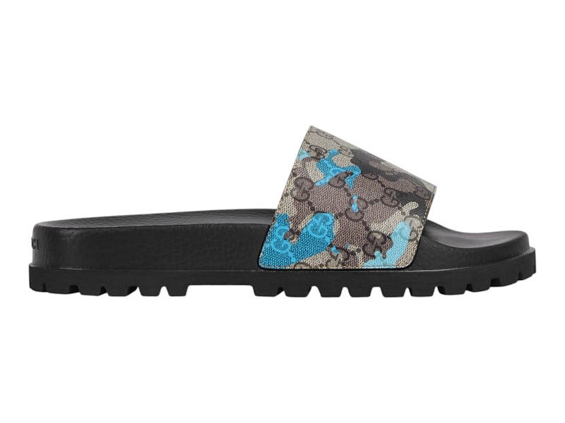Gucci Lug Sole Slide Blue