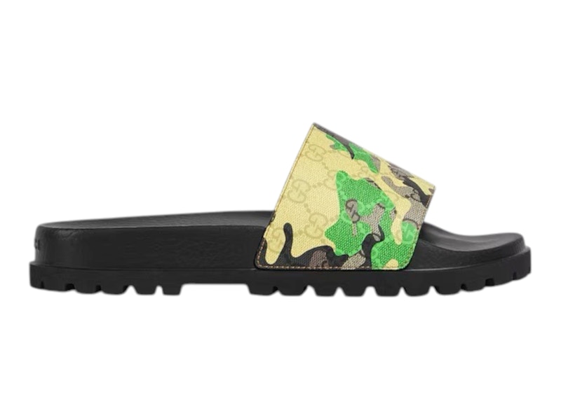 Gucci Lug Sole Slide Groen