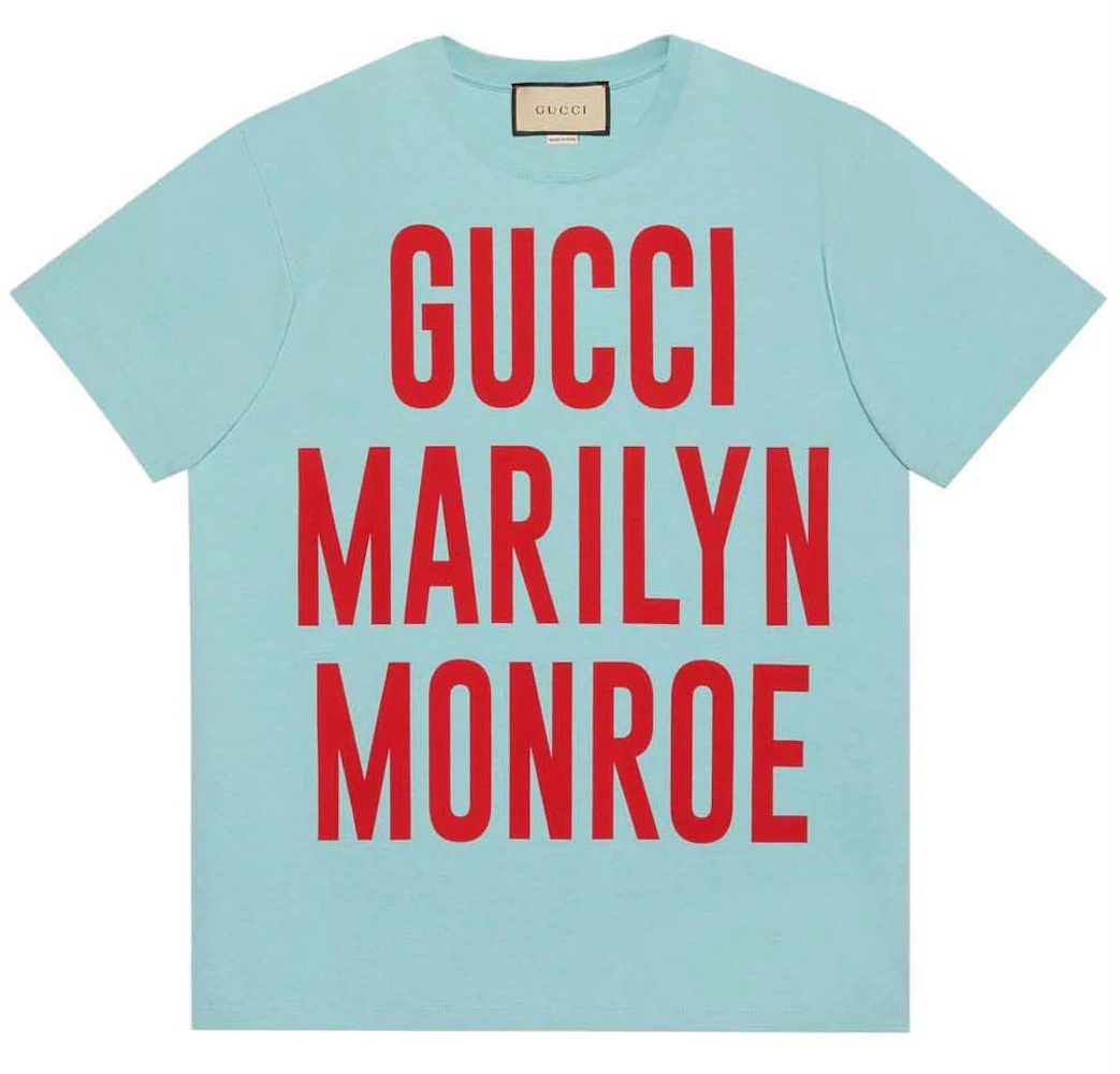 Gucci Marilyn Monroe T-shirt Turquoise Men's - US