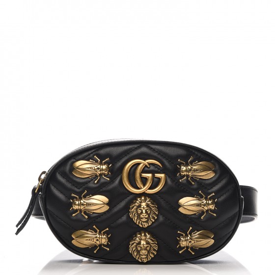 gucci belt with animal studs